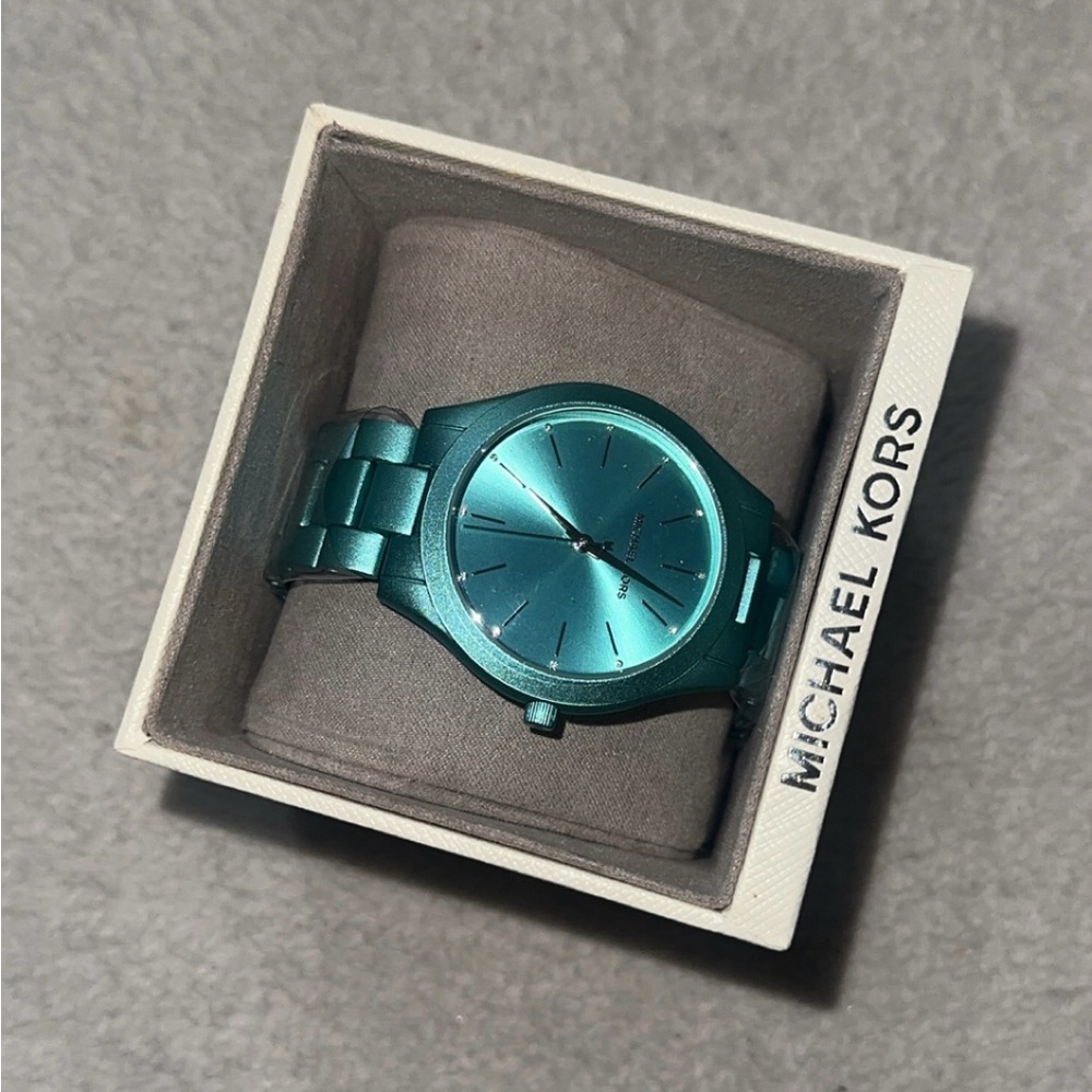 (NWT) Michael Kors Teal Watch